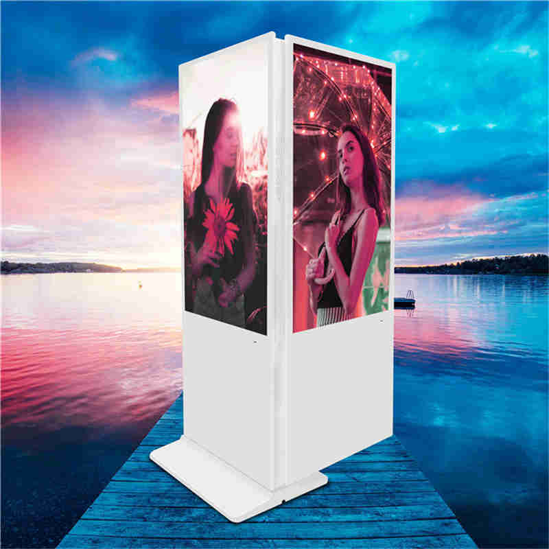 43 inch Floor Uptaning Double Sided Digital ký nce kiok Advertising Player Billboard for shopping, chain store and bank sảnh